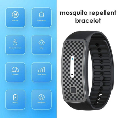 Ultrasonic Mosquito Repellent Bracelet - USB Charging