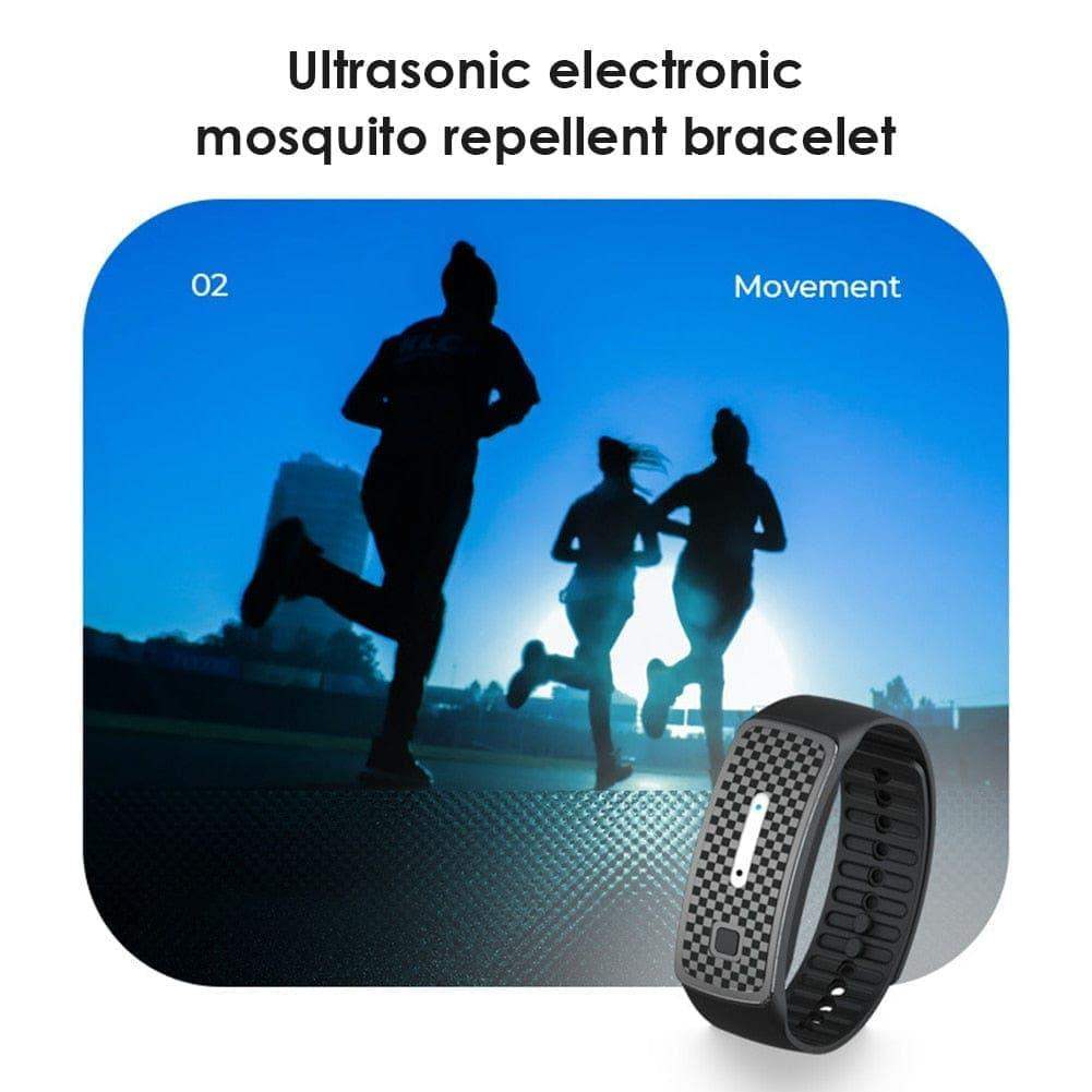 Ultrasonic Mosquito Repellent Bracelet - USB Charging